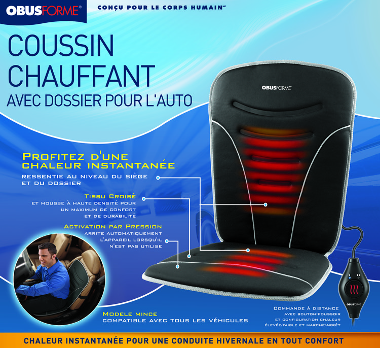 Back & Seat Heated Car Cushion (CC-HCC-01)