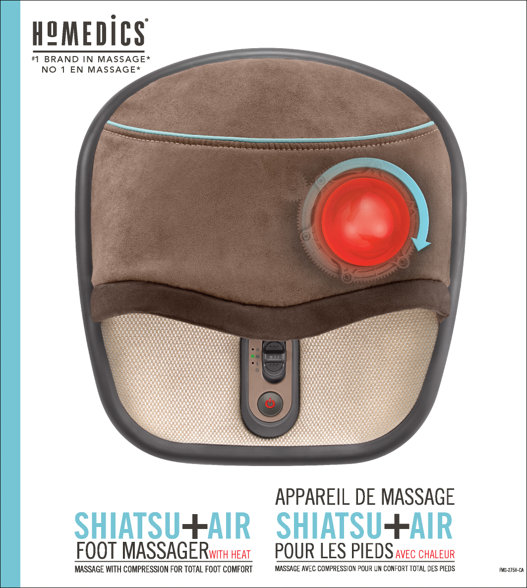 Shiatsu + Air Foot Massager with heat (FMS-275H-CA)